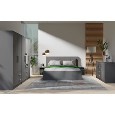 Gulta 160 cm SMART, antrancīts